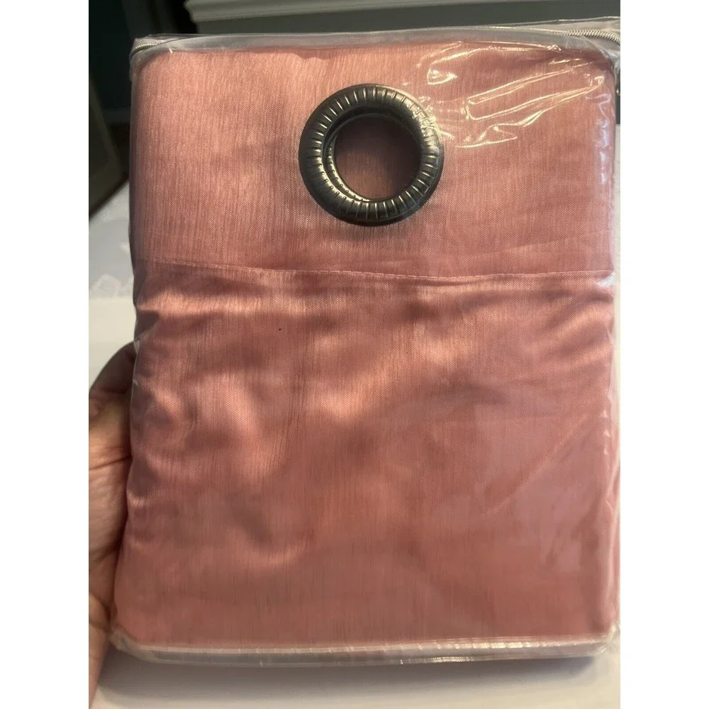 NIP - DeLano Pink Drapes Curtains 54” Wide x 95” Long Grommet